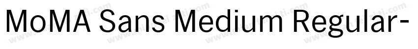 MoMA Sans Medium Regular字体转换